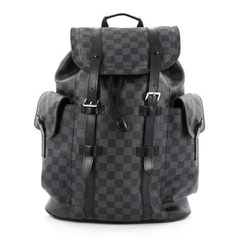 louis vuitton damier christopher backpack|louis vuitton denim backpack.